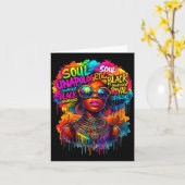 Black Queen African Map Unalogetically Black Histo Kaart (Gele Bloem)