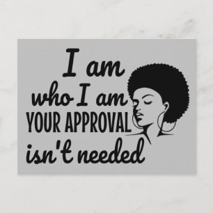 Black Queen Afro African American Briefkaart