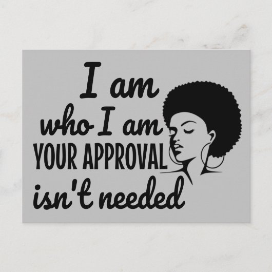 Black Queen Afro African American Briefkaart (Voorkant)