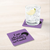 Black Queen Afro African American Kartonnen Onderzetters (Insitu)