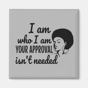 Black Queen Afro African American Magneet