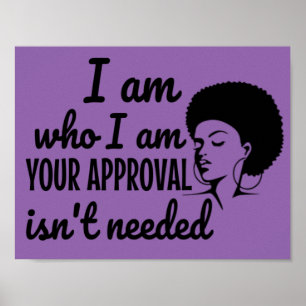 Black Queen Afro African American Poster