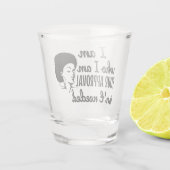 Black Queen Afro African American Shot Glas (Achterkant)