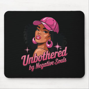 Black Queen Afro Amerikaans Motivatie Zonder Moeit Muismat