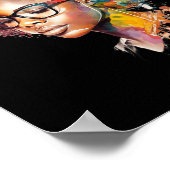 Black Queen Afro Melanin Drift Art Black Histor Poster (Hoek)
