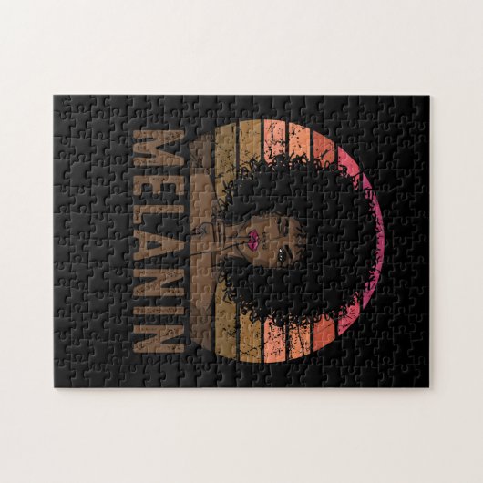 Black Queen Afro Melanin Legpuzzel (Horizontaal)