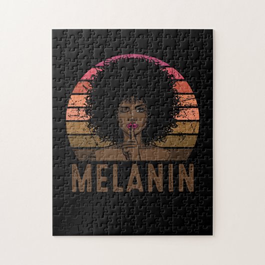 Black Queen Afro Melanin Legpuzzel (Verticaal)