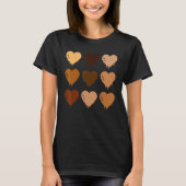 Black Queen Afro Melanin Shades Love African Ameri T-shirt (Voorkant)