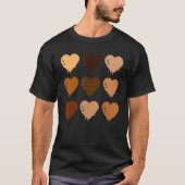 Black Queen Afro Melanin Shades Love African Ameri T-shirt (Voorkant)