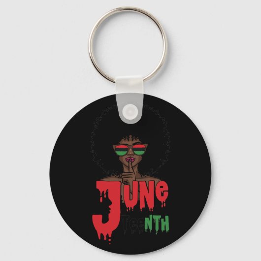 Black Queen Afro Unapologetisch Dope Melanin Sleutelhanger (Voorkant)