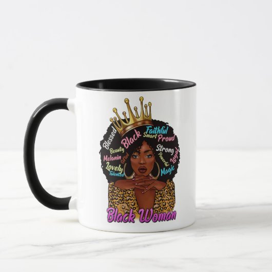 Black Queen Afro Woman Mok (Links)