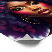 Black queen, afrocentric, blacknificent, woman, me poster (Hoek)