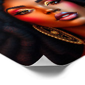 Black queen, afrocentric, blacknificent, woman, me poster (Hoek)