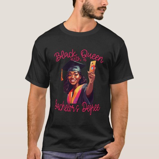Black Queen Bachelors Degree Afstuderen 2023 BSW S T-shirt (Voorkant)
