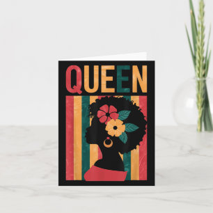 Black Queen Black Geschiedenis Afro-Amerikaanse Mo Kaart