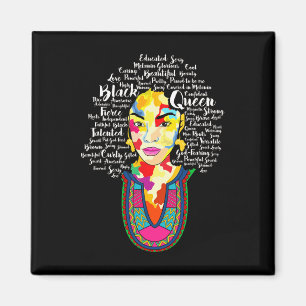 Black Queen Black History Maand African American A Magneet