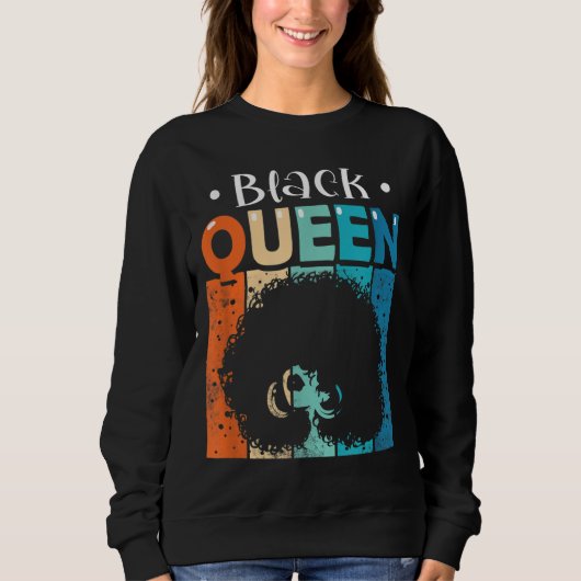 Black Queen Black History Mah African Pride Blac Trui (Voorkant)