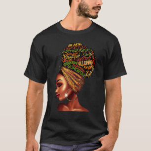 Black Queen Black Woman Afro Natural Hair African T-shirt