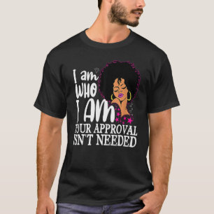 Black Queen Curly Natural Afro African American Wo T-shirt