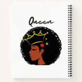 Black Queen Dames Notitieboek (Achterkant)