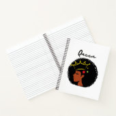 Black Queen Dames Notitieboek (Binnen)
