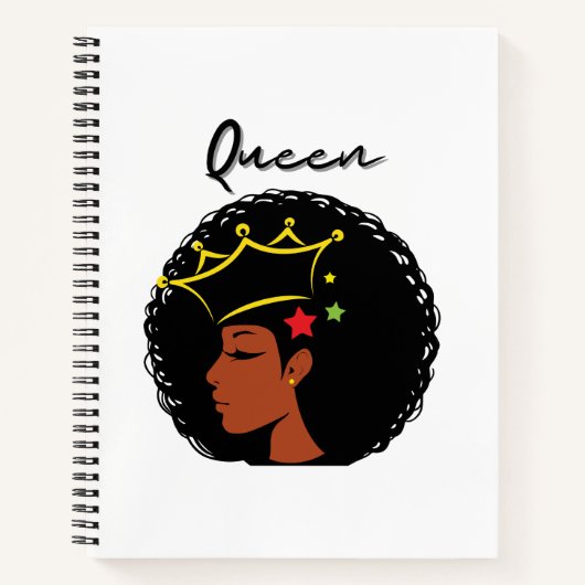 Black Queen Dames Notitieboek (Voorkant)