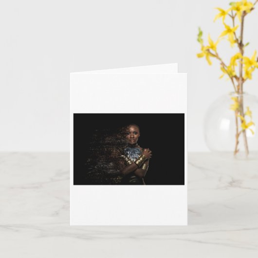 Black Queen Dispersion Sticker Kaart (Gele Bloem)