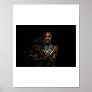 Black Queen Dispersion Sticker Poster