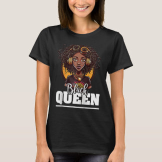 Black Queen For Proud African American Black Histo T-shirt