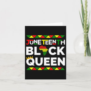 Black Queen Freedom Day 19 juni 1865 Vrouwen Kaart