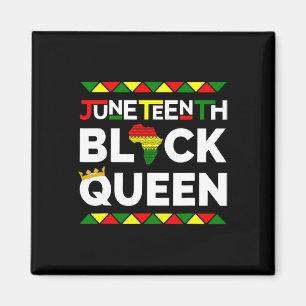 Black Queen Freedom Day 19 juni 1865 Vrouwen Magneet