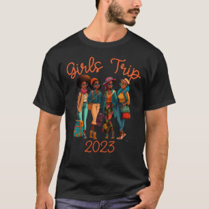 Black Queen Girls trip African American Vacking T-shirt