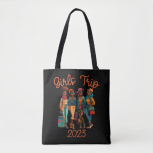 Black Queen Girls trip African American Vacking Tote Bag