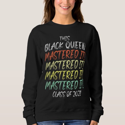 Black Queen Masters Afstuderen 30 Trui (Voorkant)