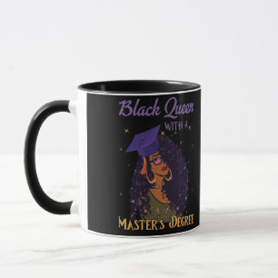 Black Queen Masters Degree Afstuderen Mok