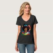 Black Queen Masters Graduation Girl Mastered It T-shirt (Voorkant volledig)