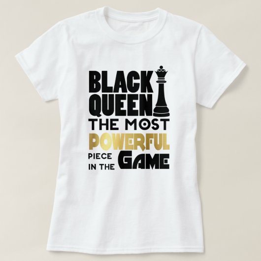 Black Queen meest krachtige stuk T-shirt (Design voorkant)