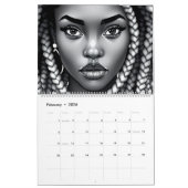 Black Queen Melanin Afrocentric Sista Dreads Locs Kalender (Feb 2026)