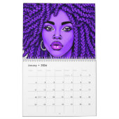 Black Queen Melanin Afrocentric Sista Dreads Locs Kalender (Jan 2026)