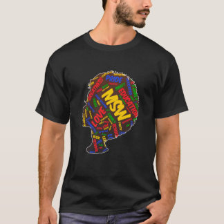 Black Queen Msw Social Work Afstudeerders Masters T-shirt