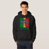 Black Queen MSW Social Work Flag Masters Graduatio Hoodie (Voorkant volledig)