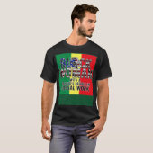 Black Queen MSW Social Work Flag Masters Graduatio T-shirt (Voorkant volledig)