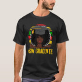 Black Queen MSW Social Work Retro Afro Masters Gra T-shirt (Voorkant)