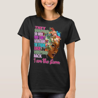 Black Queen Natural Afro African American I Am T-shirt