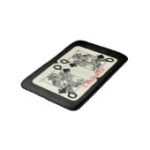 Black Queen of Spades Card Thunder_Cove Badmat (Gekanteld)