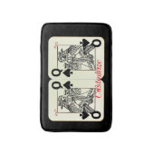 Black Queen of Spades Card Thunder_Cove Badmat (Voorkant Verticaal)