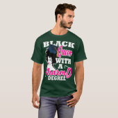Black Queen Pharmacy Degree Afstuderen PharmD T-shirt (Voorkant volledig)