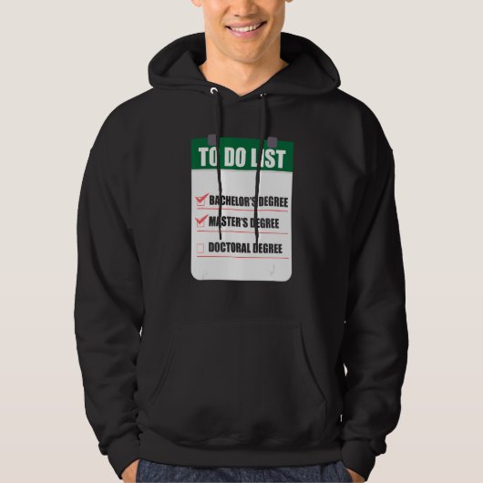Black Queen te doen Masters Afstuderen 1 Hoodie (Voorkant)
