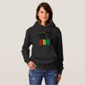Black Queen The Most Powerful Piece The Game Black Hoodie (Voorkant volledig)