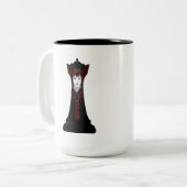 Black Queen Two-Tone Coffee Mok (Voorkant links)